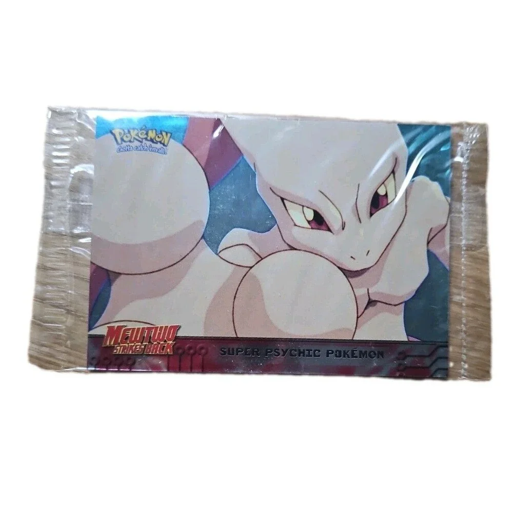 Topps Movie Animation Ed.Mewtwo Strikes Back Super Psychic Pokemon Card SEALED